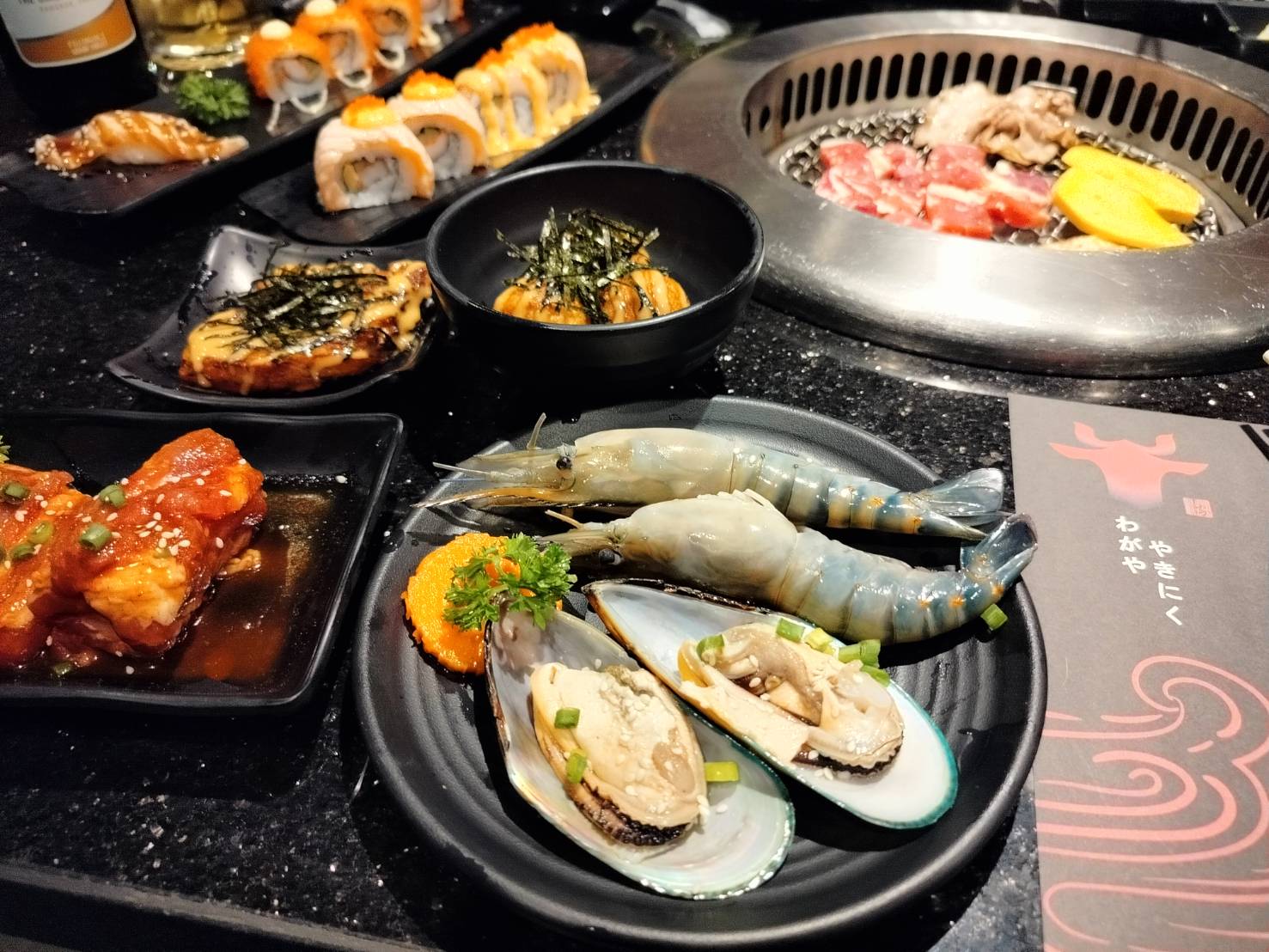 เมนูอาหารเพิ่มเติมในร้าน Wagaya Yakiniku